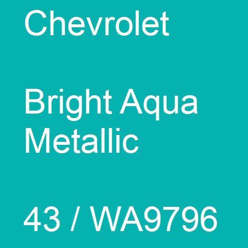 Chevrolet, Bright Aqua Metallic, 43 / WA9796.